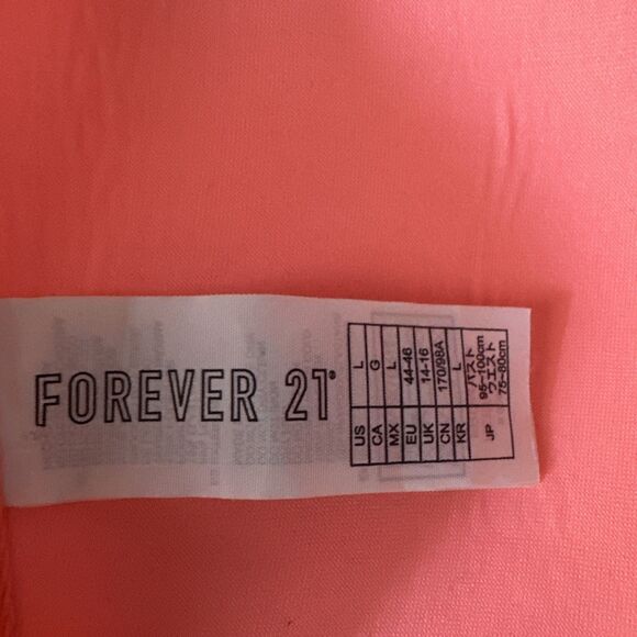 Hot Pink Peach Strapless Swim Bra Women's Large B/C Cup Ruched - Picture 5 of 10